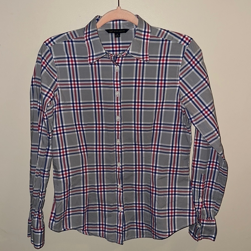 Brooks Brothers Plaid top |‎ 6